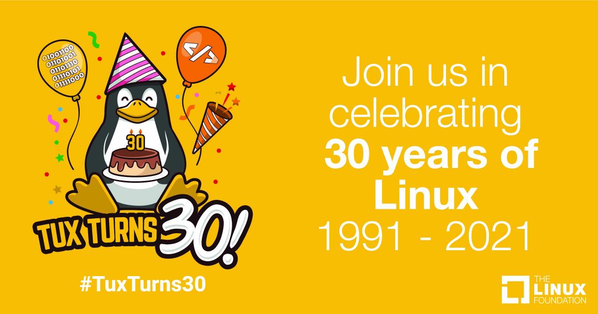 Celebrating 30 years of Linux