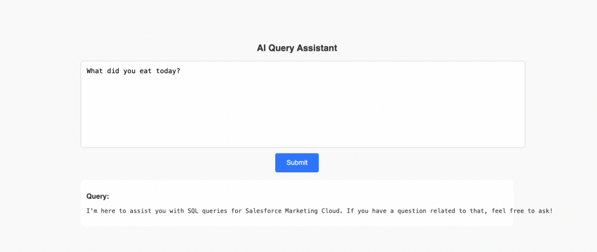 AI Query Assistant 2