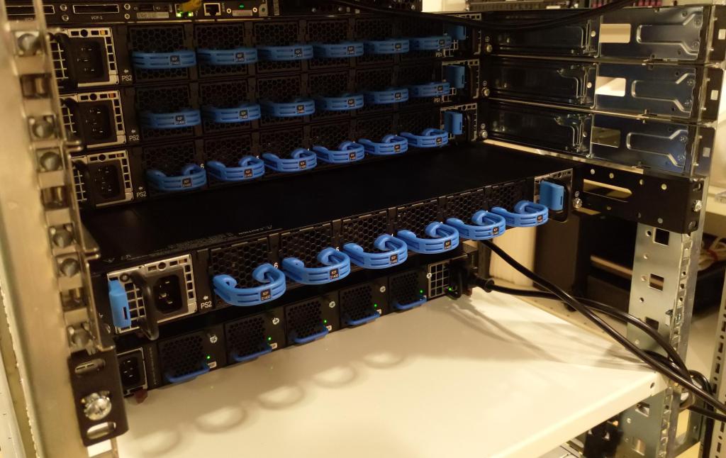 Figure 9: default rails reversed - front of rack