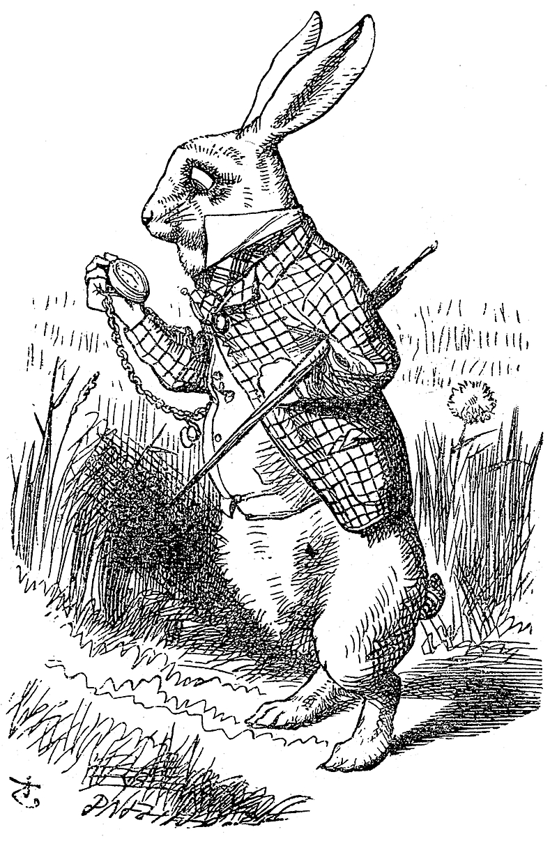 The rabbit from Alice in Wonderland